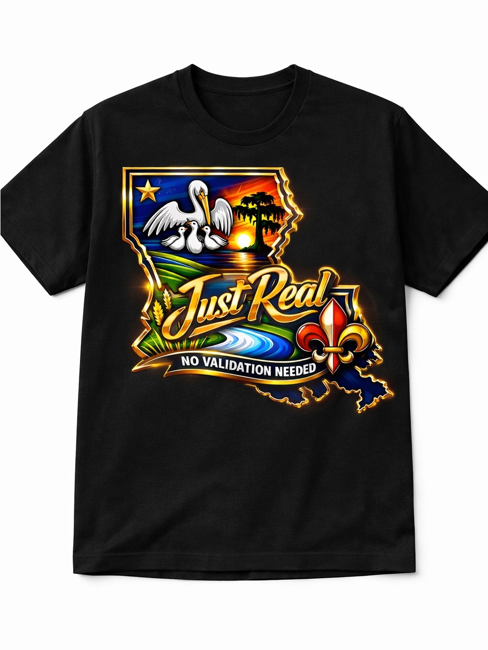 Just Real Graphic Tee - Black